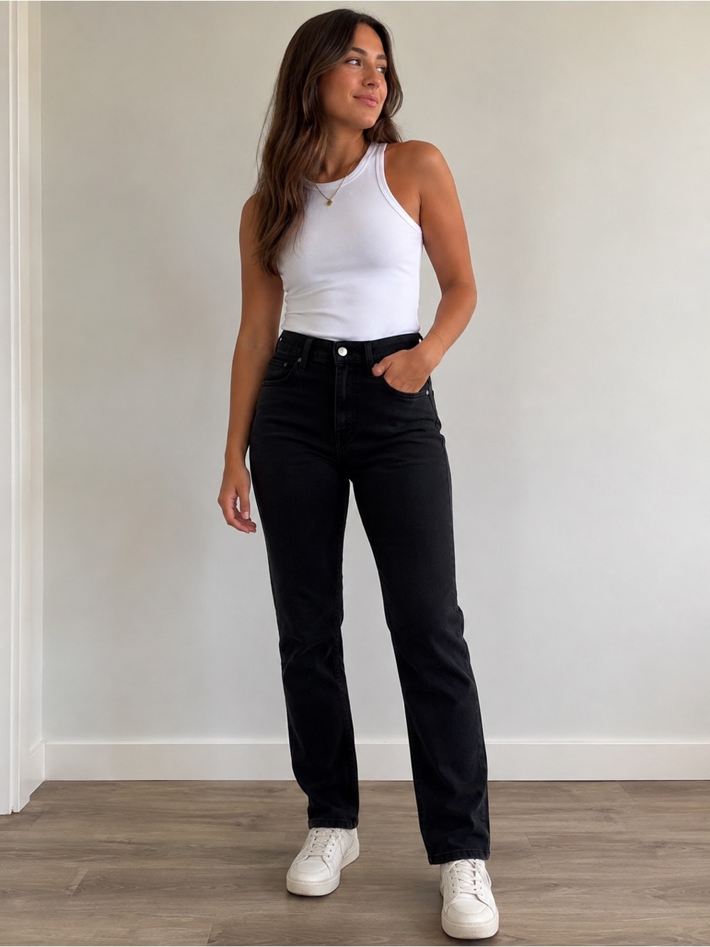 Levi's Women's Straight Leg Black Jeans